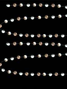 Round Flags Party Background Decoration For Wedding Season, Graduation Season, Birthday Party Decoration For Silver Polka Dot Garland Hanging Polka Dot Streamers Silver Party Decoration String Flag Background Birthday Wedding Gift Shower Engagement Bridal Shower Graduation Birthday Bachelor Party,Party Decorations Christmas Decorations Home Decoration, Festive Atmosphere