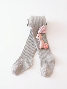 1 قطعة جوارب رفيعة للبنات، بنطلون ضيق للأطفال في فصلي الربيع والخريف - متعدد الألوان - مشاهدة 14