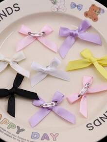 Diagonal Bow Brooch Paired With Bag, Top, Skirt, Clothing Pin, Cute, Simple And Versatile Accessory Halloween Jewelry Costume Accessories Bag Charms Office Accessories Christmas Gift