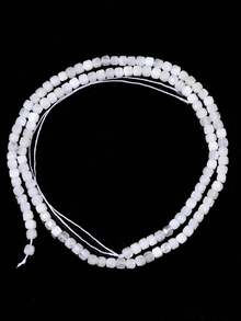 3*3mm Piedras preciosas naturales con forma de cubos de azúcar, cristales curativos sueltos, rocas con agujero perforado para hacer pulseras, joyería y manualidades