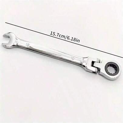 10mm 快速汽车维修工具，多尺寸 72 齿旋转头花键棘轮扳手