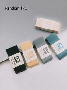 2 pezzi Gomme da cancellare minimaliste, assortimento casuale, alta qualità morbide e pulite, forniture per l'arte, forniture scolastiche, articoli di cartoleria, premi e regali