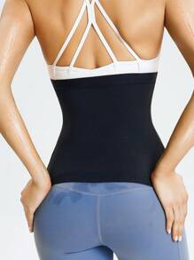 2025 Spring/Summer New Sports Women's Sweat Shaping Waist Belt, Waist Trainer For Weight Loss, Sweat Wicking, Running, Fat Burning Sports, Yoga For Abdominal Control, Sweat Shaping Waist Belt Shaping And Slimming Clothes, Waist Trimmer For Beauty Clothing, Creating A Perfect Figure (PU Coating) One Piece Gym Accessories For Belly Slimming Girdles, Lumbar Girdles For Belly Slimming Corset