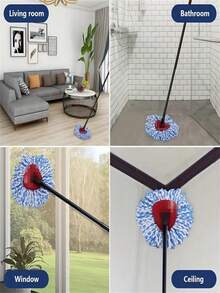 1/2/3/6 件超细纤维拖把替换头，兼容 O-Cedar 系统，拖把替换头，可水洗拖把替换布，除尘拖把头，干湿两用，易于清洁，清洁用品，返校用品 - 多色 - 查看 5