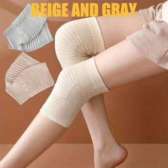 1 Pair Of Cashmere Knee Pads, Warm Leg Covers For Winter, Warm Wool, Suitable For Both Men And Women, For Bicycles, Skiing, Running, Skating, Christmas Gifts, Essential Knee Pads For School Season, Thickened Knee Pads