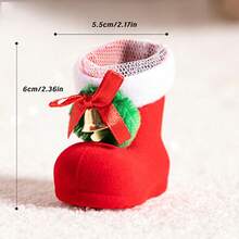 1pc Christmas Stocking Pen Holder, Creative Pen Holder, Small Boot Ornament, Christmas Tree Shoe Ornament, Decorative Item, Scene Arrangement, Holiday Celebration, Ideal For Christmas Decoration