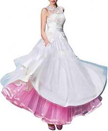 Plus Size Ankle Length Petticoat Crinoline Underskirt For Weddings - 深粉紅色 - 查看 2