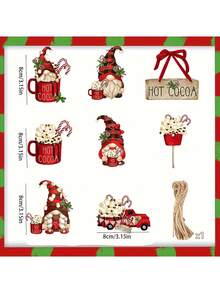 8/16/24 Stücke Wichtel Eis Ornamente - Festliche Anhänger Charms für Weihnachtsbaum Dekoration - Lebendige saisonale Heimakzent Set, ideale Feiertags Heim Dekoration, Szenen Dekoration, Festivals Dekoration, Raum Dekoration, Heim Dekoration, Büro Dekoration, Themen Party Dekoration, Weihnachts Dekoration