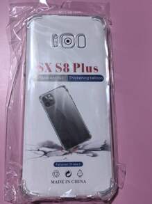 1 件透明防摔手机壳，适用于三星/苹果/红米/OPPO 智能手机，透明防摔手机壳，手机壳，手机保护套，手机壳，手机皮套，4 角防摔手机壳，透明手机壳，简约手机壳，纯色手机壳，透明手机壳，TPU 防摔手机壳（军用级防摔）防水防震防刮 - 無色 - 查看 77