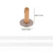 3pcs/1pc Round Metal Cookie Stamping Die For Making Circular Cookies, Wooden Handle Cookie Stamping Mold For Decorative Use, Cookie Stamping Decoration Items For DIY Baking, Cake And Pastry, Easy-To-Use Gift Packaging, Aluminum Alloy Edge Flower Cookie Mold, Pastry And Cake Mold, Cookie Stamping Baking Tools, Flower Cookie Mold,