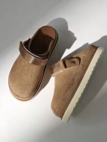 Chinelos Casuais Slip-On Femininos, Tira Ajustável, Palmilha Confortável, Uso Interno e Externo, Adequado para Uso Diário, Chinelos de Lazer - Castanho - Visão 3