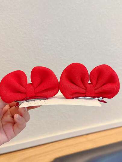 1 pieza Mini Clip de Cabello con Lazo 3D, Diadema de Algodón con Diseño Lindo de Mariposa Astronauta, Accesorio de Cabello de Estilo Princesa para Bebé (Tarjeta solo para exhibición)