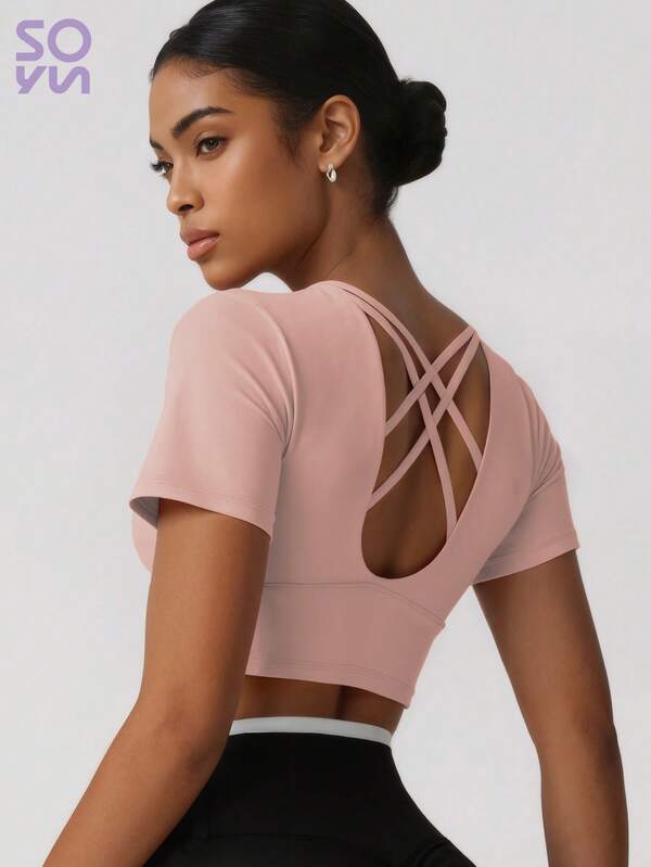 Soyun Women's Yoga Wear With Tight-Fitting Breast Pads Is Suitable For Outdoor Activities Travel Home Ieisure Parties And Gyms