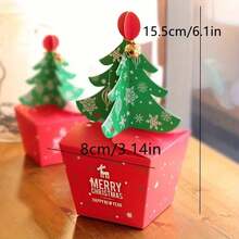 20pcs Christmas Tree Gift Boxes With Pop-Up Paper Christmas Tree - Suitable For Children, Baby Holiday Gifts And Small Gift Boxes - Multicolor - View 4
