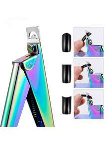 Nail Art Straight Cut Color Titanium French U-Shaped Nail Clipper Fake Nail Clipper Stainless Steel Nail Clipper Nail Extension Piece Nail Clipper Nail Clipper - Multicolor - View 5