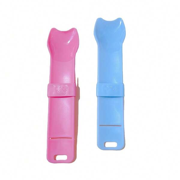 موزع طعام جديد عصري وملائم للقطط/الكلاب، مستلزمات حيوانات أليفة موزع طعام معجون بالضغط