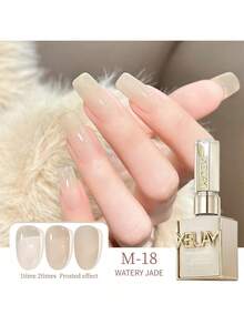 XEIJAYI 1pc Watery Jade Gel Pure Nail Polish Gel Nail Add Semi-Permanent Soak Off UV LED Construction Gel Varnish - 彩色 - 查看 11