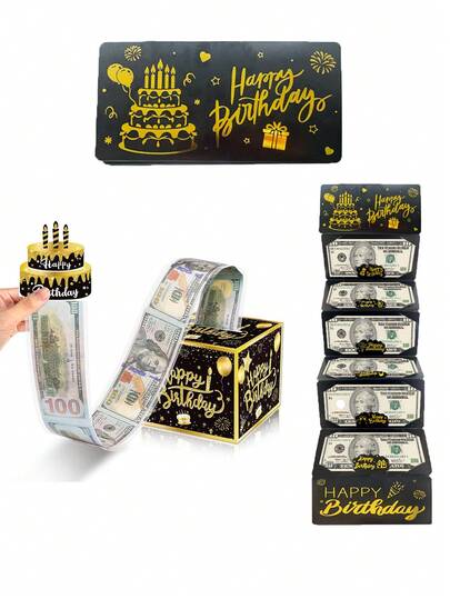 10 PIEZAS Regalos de Navidad 1. Ocasión sorprendente: cumpleaños, bodas, decoraciones de fiesta, cajas de dinero, sobres de regalo en efectivo con 6 ranuras - Un diseño elegante en negro y oro, adecuado tanto para hombres como para mujeres, esta billetera festiva es un recuerdo único para cualquier celebración de cumpleaños. Con un tema de fantasía de dibujos animados y un área de exhibición de regalos en efectivo. Un sobre de regalo elegante. Un hermoso recuerdo.