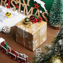 1M/3M 300cm*43cm, Papel Kraft Natural para Embrulho de Presente em Árvore de Natal Vintage, Árvore de Natal Branca, Rena, Floco de Neve, Embalagem para Presente, Decoração de Presente Faça Você Mesmo, Natal e Dia dos Namorados - Multicolorido - Ver 7