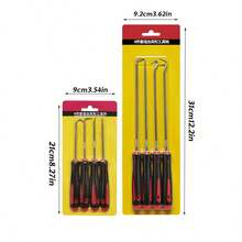 4pcs/8pcs Multi-Purpose Automotive Seal Hook Set, Mini Seal Puller Long Hook Pry Bar, O-Ring Seal Removal Tool Kit, Manual Tools For Car Repair, Bicycle, Motorcycle