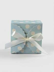 10pcs Multi-Color Bowknot Small Square Boxes, Solid Color Creative Wavy Edge Minimalist Square Folding Gift Boxes, Compact And Exquisite, Suitable For Packaging Small Items Such As Earrings, Wax Melts, Handmade Soaps, Small Snacks, Wedding Favors, Party Gifts, Beauty Samples, Practical And Decorative For Weddings, Christmas Parties, Birthday Parties, And Daily Gifting