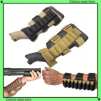 Outdoor Multi-Functional Hunting Tactical Cheek Rest Bag, Detachable Arm Ammo Pouch, Outdoor Sports Hand-Strap Accessory Bag