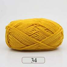 1pc 5-Ply Milk Yarn, Crochet Knitting Thread, Suitable For DIY Weaving Bags, Scarves, Hats, Sweaters, Dolls, 50g/Pc