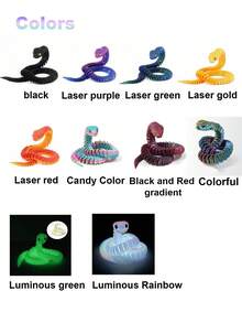 2/3 Stücke 30cm Schlangen Statue mit Locken - 3D gedrucktes Schlangen Spielzeug mit Schlangen Ei, mythisches Geschöpf Design, Dekoration für Zuhause, Stressabbau Spielzeug, geeignet für Weihnachten, ab 14 Jahren (zufällige Augenfarbe), Fidget Toy, 3D gedruckte Tiere - Schlange Viper, 3D Schlange, Mini 3D gedruckte Tiere, 3D gedruckte Schlangen, 3D gedruckte Schlange mit Ei