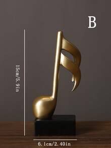 Creative Note Ornament Combination, High-End Music Decoration Set, Fashionable And Exquisite Home Creative Art Decoration, Exquisite Piano Room Gift, Love Music, Birthday Gift Music Elements - Multicolor - View 8