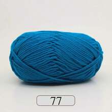 1pc 5-Ply Milk Yarn, Crochet Knitting Thread, Suitable For DIY Weaving Bags, Scarves, Hats, Sweaters, Dolls, 50g/Pc