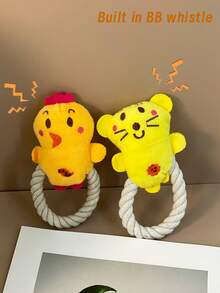 1 szt. pluszowa lalka dla zwierząt domowych z bawełnianej liny, zabawka do gryzienia dla psa, do pielęgnacji zębów, na nudę, interaktywny towarzysz, pluszowa lalka wyłącznie do użytku zwierząt domowych - Wielokolorowe - Zobacz 8