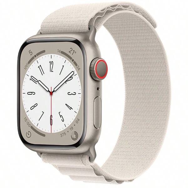 1 pièce Bracelet de sport en nylon compatible avec les bracelets Apple Watch pour femmes et hommes, convient pour Apple Watch Ultra/SE/S10/9/8/7/6/5/4/3/2/1 en 38/40/41/42/44/45/46/49mm. Bracelet sport tressé élastique robuste, très adapté au poignet. Seulement le bracelet, sans montre ni boîtier.