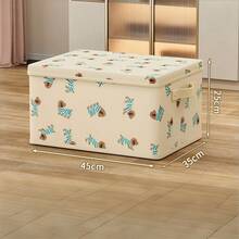 Caja de almacenamiento de tela cubo tejido azul. Con doble asa, adecuado para organizadores familiares, vuelta al colegio, mudanza, caja de almacenamiento plegable