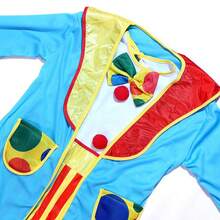 2-Piece Clown Costume Set - Halloween Party Performance Stage Play Children Clown Costume, 2 Styles Available - Baby Blue - View 9