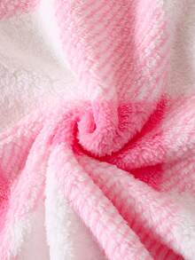 Tween Girl Plaid Long Jacket With Collar, Fashion Stylish Fleece Outwear, Autumn/Winter - Pink - View 7