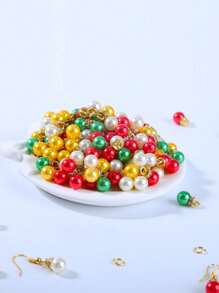 20/50 件圣诞水钻吊坠珠，圣诞节多色亚克力饰品，用于珠宝制作、耳环项链手链 DIY 珠宝制作工艺用品配件、圣诞礼物 - 聖誕節ABS仿珍珠吊墜 - 查看 4