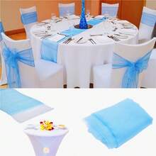 Orange Organza Chair Back Bow Decor, Organza Bow Decor Ribbon For Halloween, Weddings, Christmas, Easter, Outdoor Parties & Festivals. DIY-Friendly Bowknot For Various Holiday Decorations