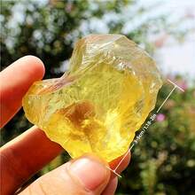 Natural Raw Citrine Chunks | 100% Authentic Faux Gemstone Specimens For Jewelry Making, Mineral Collecting & Geode Decor | Bulk Tumbled Stone Pieces, DIY Craft Supplies & STEM Education Kit - Yellow - View 2