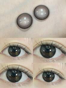 JeweLens 1 副彩色隐形眼镜 彩妆眼镜片 自然黑隐形眼镜 万圣节服装角色扮演 - 黑色 - 查看 3