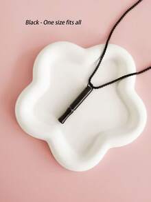 不锈钢缓解焦虑项链，用于缓解压力，冥想呼吸魅力项链，适用于电子烟或戒烟疗法，是送给男士和女士的完美礼物，男女通用的派对配饰，不含填充物 - 彩色 - 查看 7