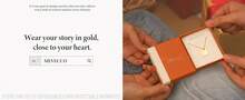 MEVECCO Layered Heart Necklace Pendant Handmade 18k Gold Plated Dainty Gold Choker Arrow Bar Layering Long Necklace For Women - 層疊的綠松石新月 - 查看 2