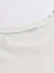 Camiseta de Moda Casual para Hombre - Naranja Brillante con Impresión de "KING" y Gráfico de Corona, Poliéster, Cuello Redondo, Lavable a Máquina, Ideal para Uso Diario y Deportivo - Blanco - Ver 4