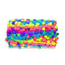 10 Meters Grelot Pom Pom Polyester Ribbon Ball 30mm Crafts - 乘法1 - 查看 1