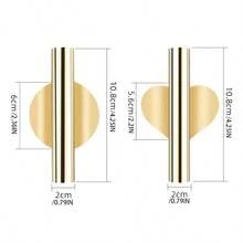 1 件墙面装饰贴纸、无孔吊坠、金属插花、假花、室内墙面装饰、花瓶 - 彩色 - 查看 3