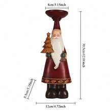 1 Resin Santa Claus Statue, Christmas Tree, Gingerbread House Desktop Decoration Ornament, Winter Gift, Christmas Atmosphere Decoration, Handicrafts, Children's Gift Home Decor Christmas Decorations Room Decor