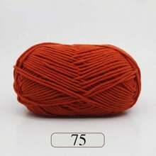 1pc 5-Ply Milk Yarn, Crochet Knitting Thread, Suitable For DIY Weaving Bags, Scarves, Hats, Sweaters, Dolls, 50g/Pc