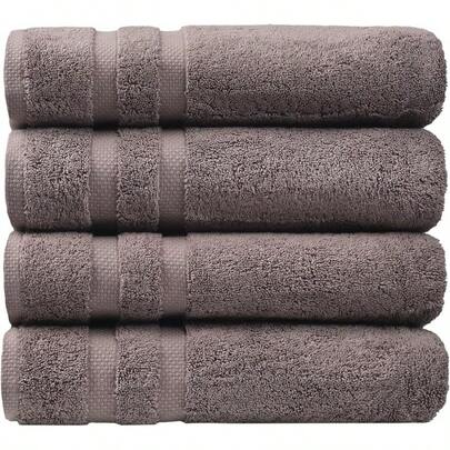 SOFE H&L. |   Olea - Juego de 3 toallas de baño de algodón turco de lujo: 1 toalla de baño, 1 toalla de mano, 1 paños de lavado,, gruesa, premium, suave, duradera y absorbente - juego de toallas de