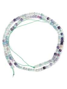 3*3mm Piedras preciosas naturales con forma de cubos de azúcar, cristales curativos sueltos, rocas con agujero perforado para hacer pulseras, joyería y manualidades