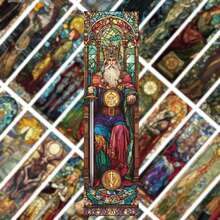 30pcs Colorful Painted Glass Style Tarot Card Bookmarks, Minimalist & Artistic Design To Mark Pages, Decorate Books, Collect Memories, Elegant Gifts Suitable For Birthday, Graduation, Holidays Room Decor Home Decor Ornaments Home Miniature Things