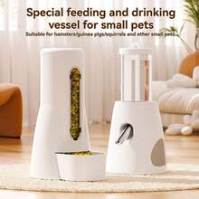 2-In-1 Hamster Food & Water Dispenser, Detachable Design, Convenient Feeding & Watering, Easy To Clean, Suitable For Small Pets - Multicolor - View 5